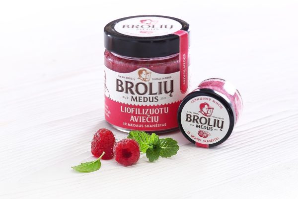 With raspberries