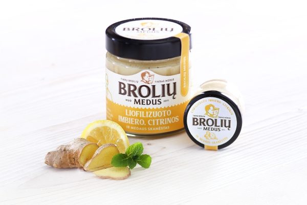 With ginger and lemon