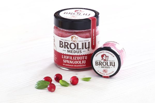 With cranberries
