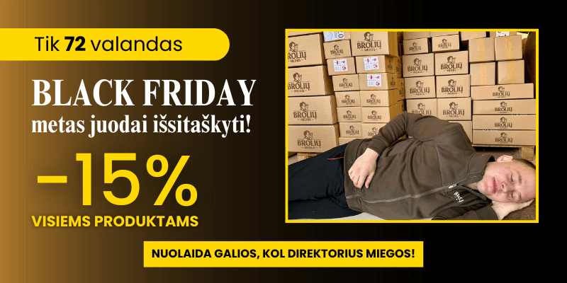 Black Friday 98 100 grynas lietuviskas medus 400 x 200 px 1